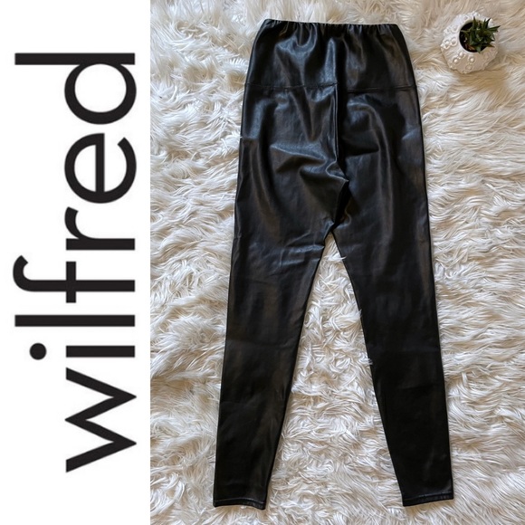 EUC Wilfred Free Daria Pant in black vegan leather, brand tags removed - Picture 4 of 14